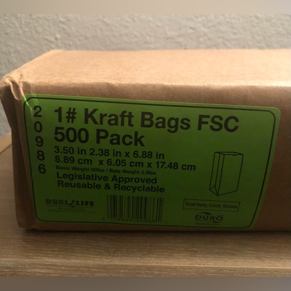NEW DURO MULTI-PURPOSE BROWN PAPER BAGS - Picture 2 of 6